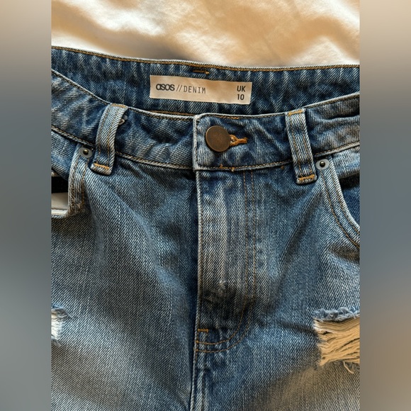 ASOS Denim Jean Shorts (UK 10) - Picture 2 of 4